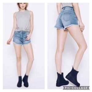 Kancan Distressed Cutoff High Rise Jean Shorts NWT Sz 25 Denim Blue Women’s